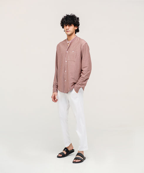 Men's Striped Button Down Shirt