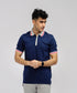 Men's Contrast Collar Polo Shirt