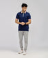 Men's Contrast Collar Polo Shirt