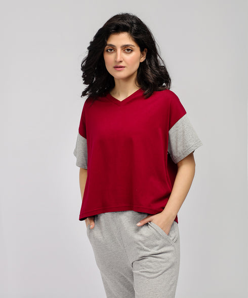 Women's Cropped Drop Shoulder Tee