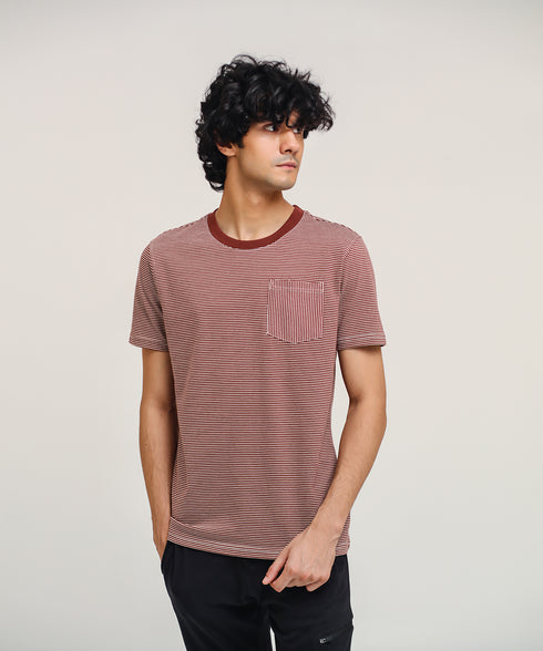 Men's Striped Pocket Tee