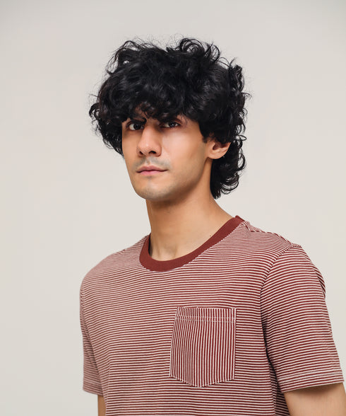 Men's Striped Pocket Tee