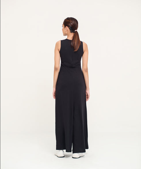 Women's Sleeveless Flare Jumpsuit