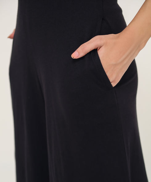 Women's Sleeveless Flare Jumpsuit