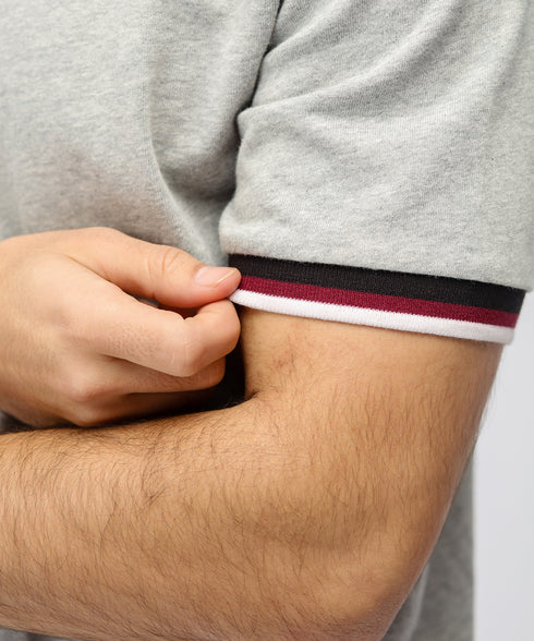 Men's Contrast Collar Polo Shirt