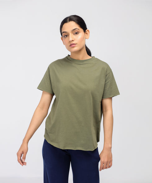 Women's Relaxed Fit Raw Edges Tee