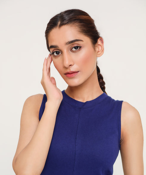 Women's Sleeveless Flare Jumpsuit