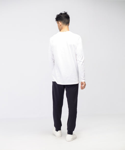 Men's Basic Long Sleeve V-Neck Tee