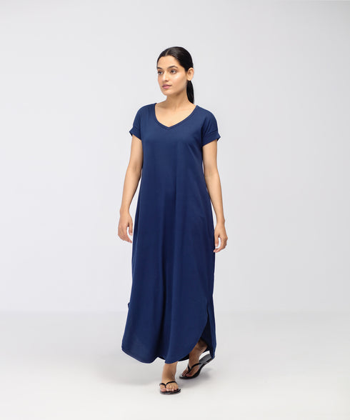 Women's V-Neck Maxi Dress