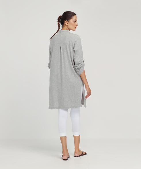 Women's Roll Up Sleeve Tunic Shirt