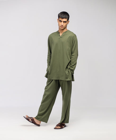 Men's Silk Wash Loungewear Set