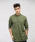 Men's Hidden Placket Tunic Shirt