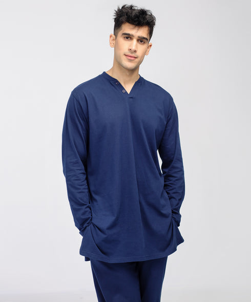 Men's Silk Wash Long Sleeve Tee