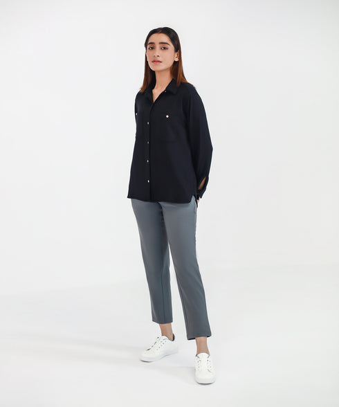 Women's Modal Button Down Shirt