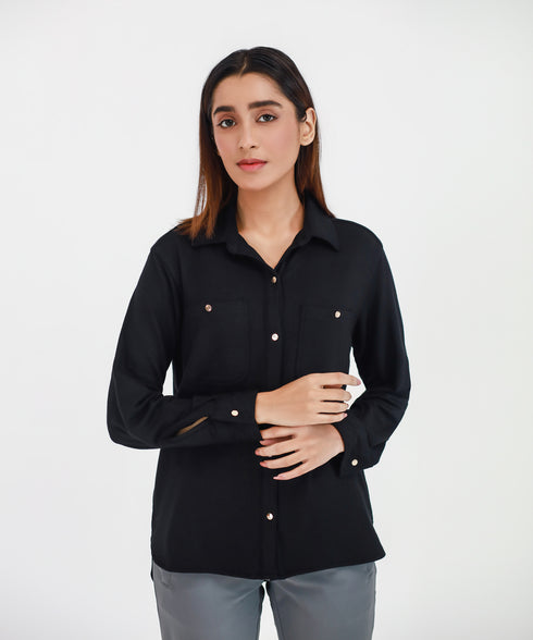 Women's Modal Button Down Shirt
