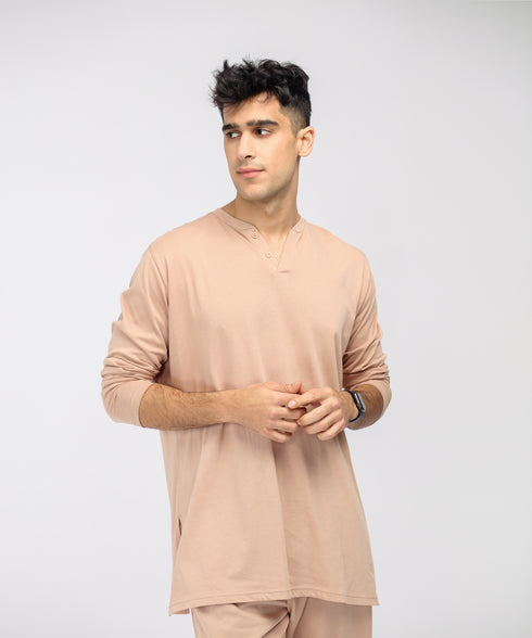 Men's Silk Wash Long Sleeve Tee