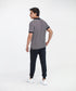 Men's Striped Johnny Collar Polo