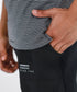 Men's Striped Johnny Collar Polo