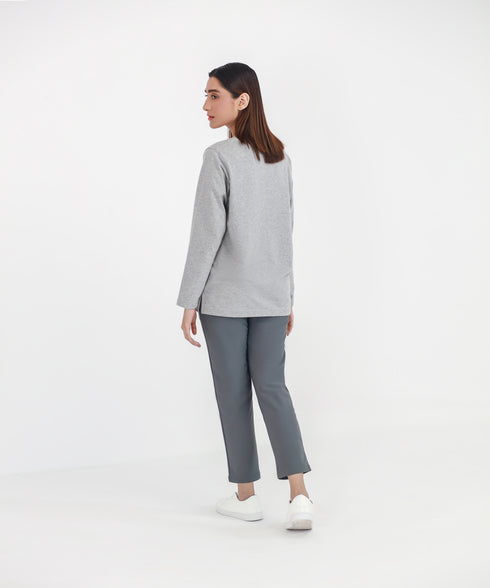 Women's Eyelets Long Sleeve Tee