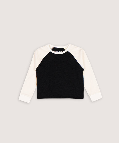 Girls' Raglan Waffle Knit Shirt