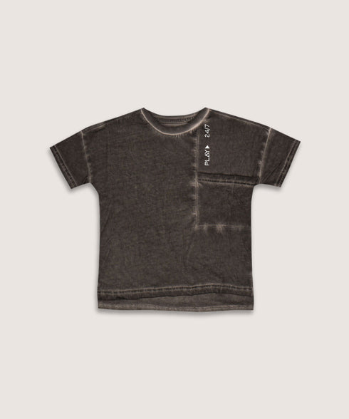 Boys' Oversized Stone Wash Tee
