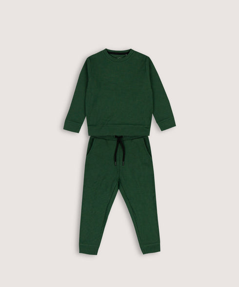 Boys' Basic Waffle Knit Set