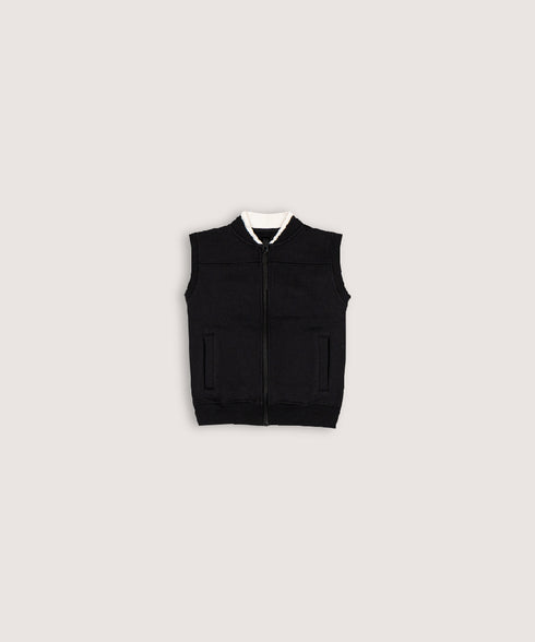 Boys' Sleeveless Bomber Jacket