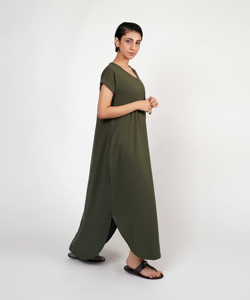 Women's V-Neck Maxi Dress