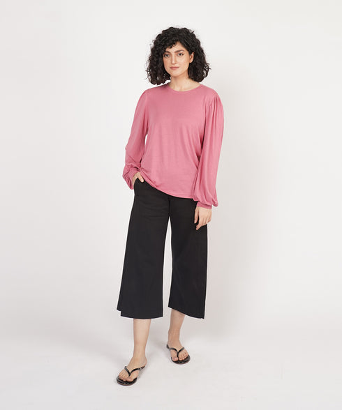 Women's Pleated Long Sleeve Shirt