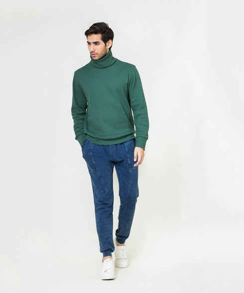 Men's Waffle Knit Turtleneck