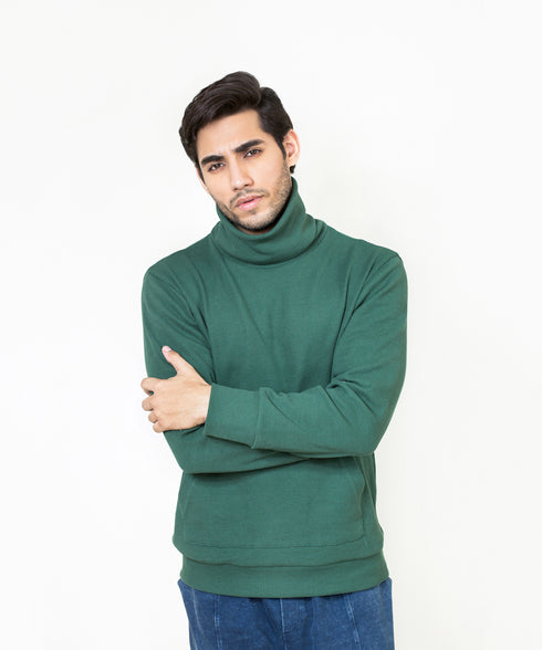 Men's Waffle Knit Turtleneck