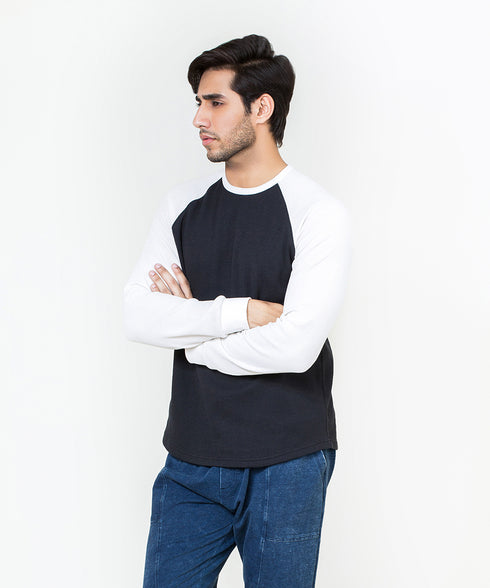 Men's Raglan Waffle Knit Shirt