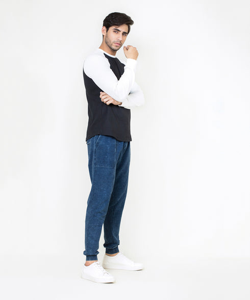 Men's Raglan Waffle Knit Shirt