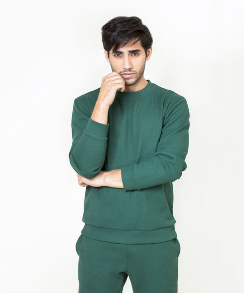 Men's Basic Waffle Knit Shirt