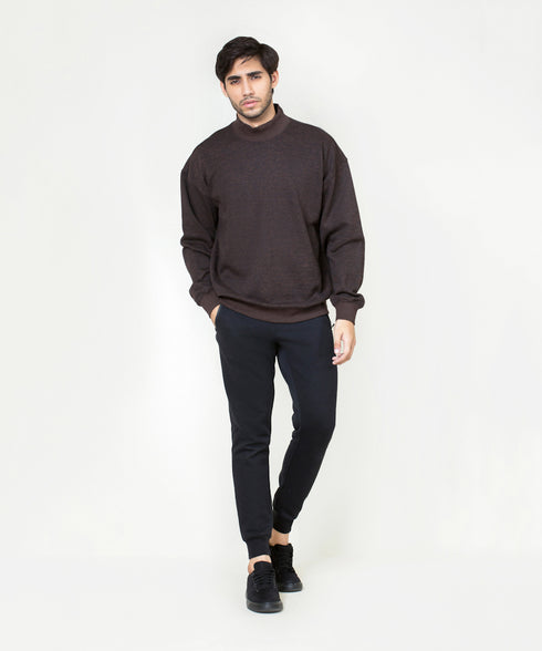 Men's Mock Neck Sweatshirt