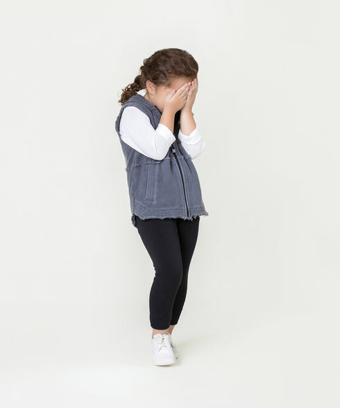 Girls' Raw Edges Hoodie