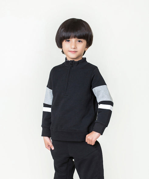 Boys' Mock Neck Sweatshirt