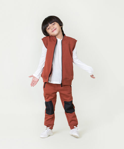 Boys' Sleeveless Bomber Jacket