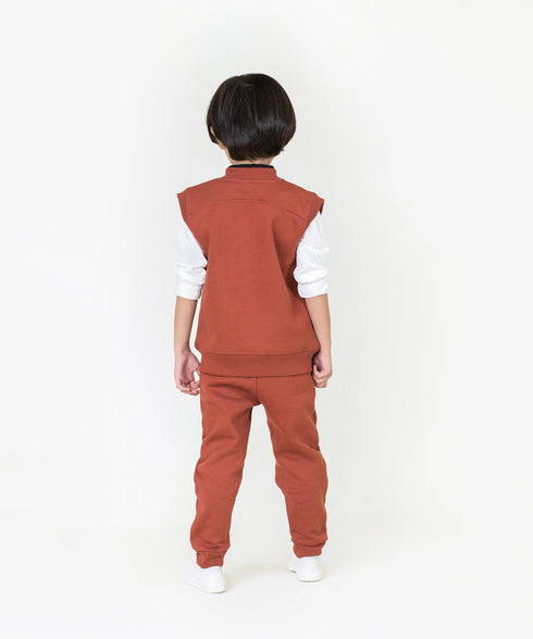 Boys' Sleeveless Bomber Jacket
