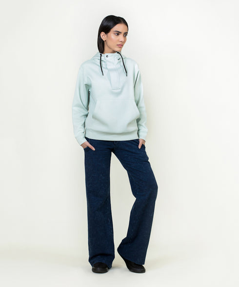 Women's Mock Neck Hoodie