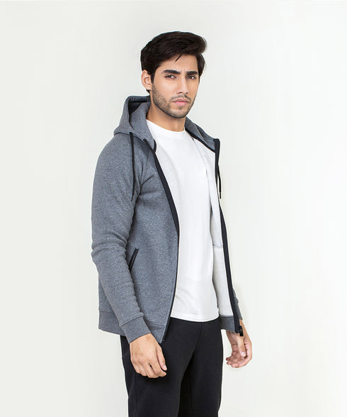 Men's Basic Zipper Hoodie
