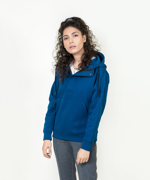 Women's Mock Neck Hoodie