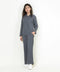 Women's Waffle Knit Henley Set