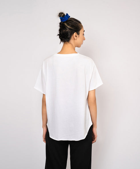 Women's Relaxed Fit Raw Edges Tee