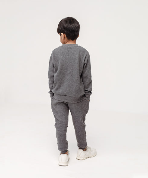 Boys' Basic Waffle Knit Shirt
