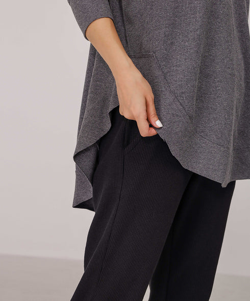 Women's Raw Waffle Knit Shirt