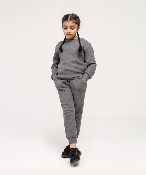 Girls' Basic Waffle Knit Set