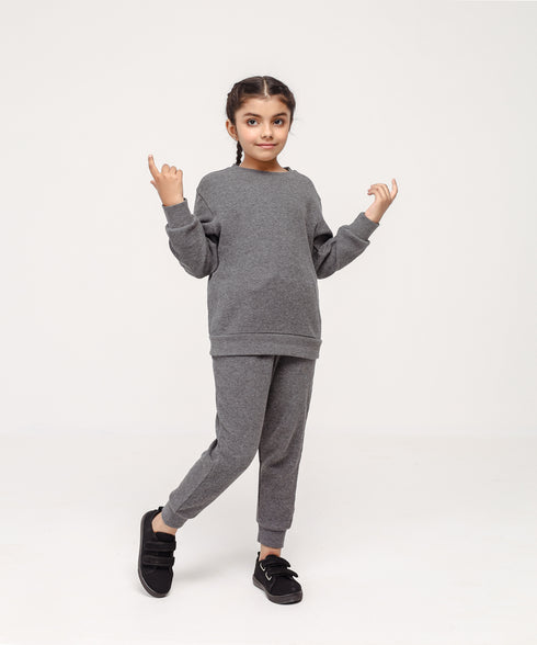 Girls' Basic Waffle Knit Set