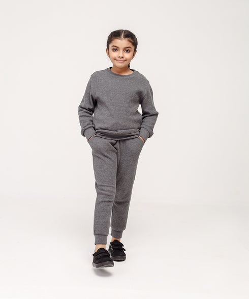 Girls' Basic Waffle Knit Shirt