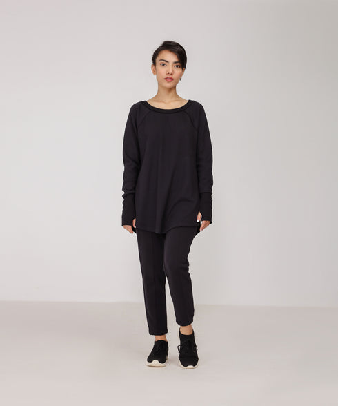 Women's Long Waffle Knit Shirt